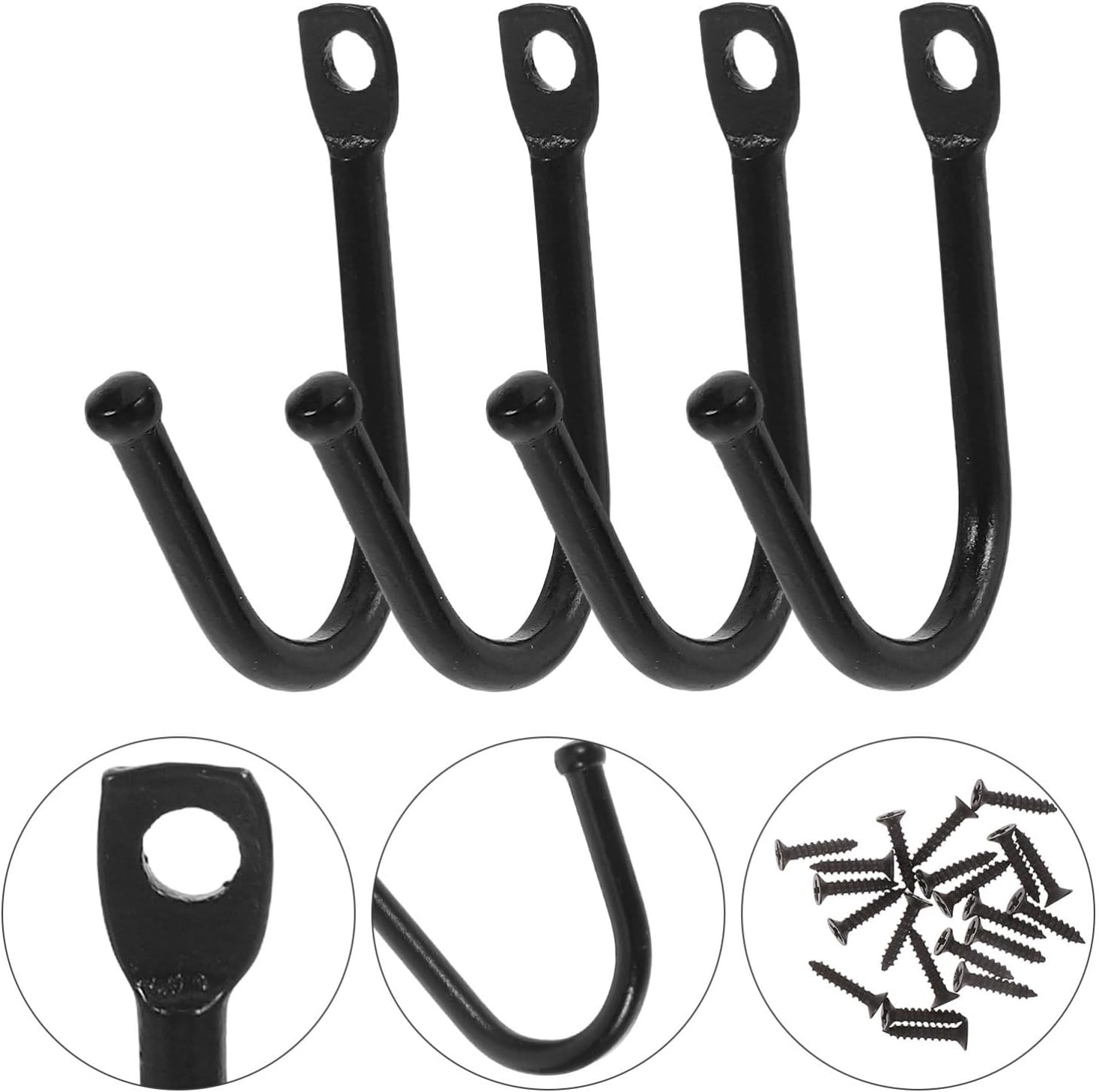 Milisten 20pcs Heavy Duty Garage Wall Hooks Versatile Storage Hangers 