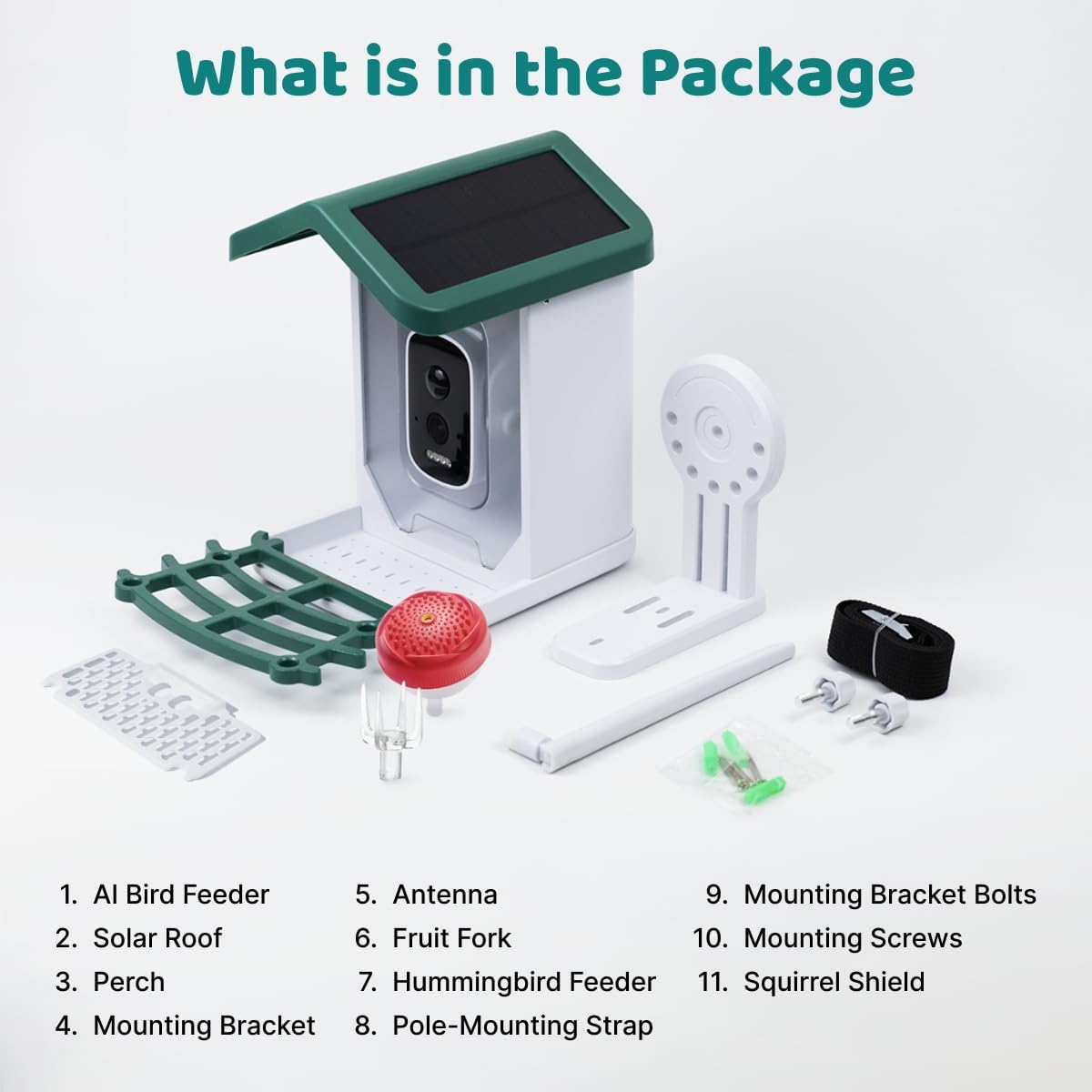Happy Birdy Smart Bird Feeder with Camera - 2.5K HD Video, Wild Bird F