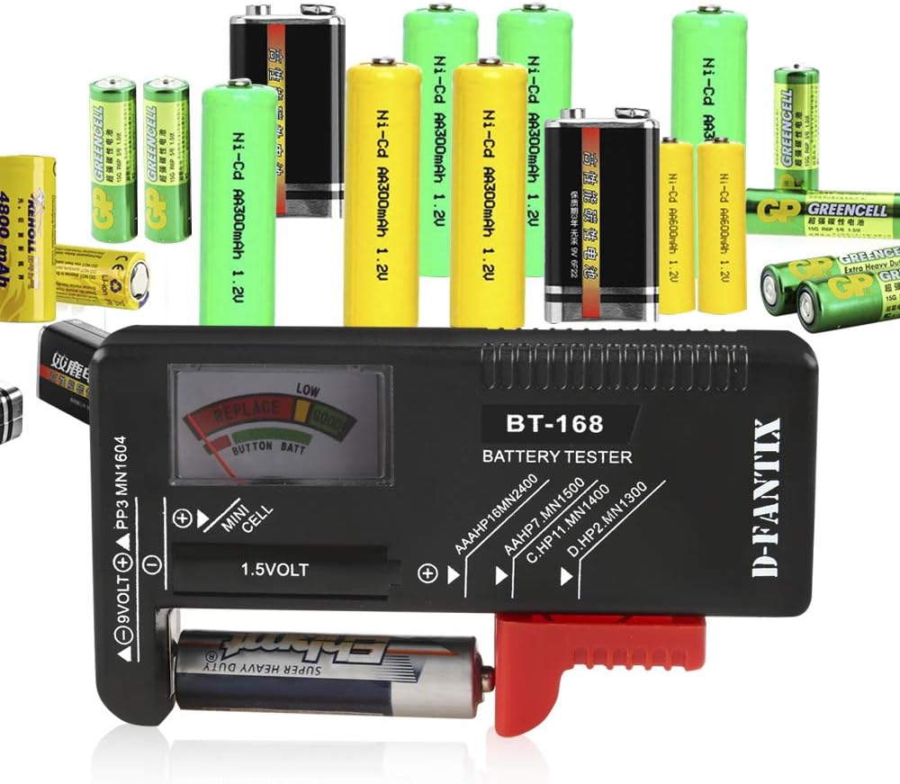 D-FantiX Battery Tester, Universal Battery Checker Small Battery Teste