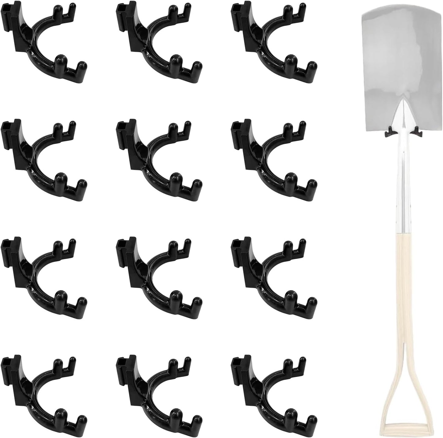 Wall Mounted Utility Hooks Heavy Duty ABS Garage Organizers for Garden