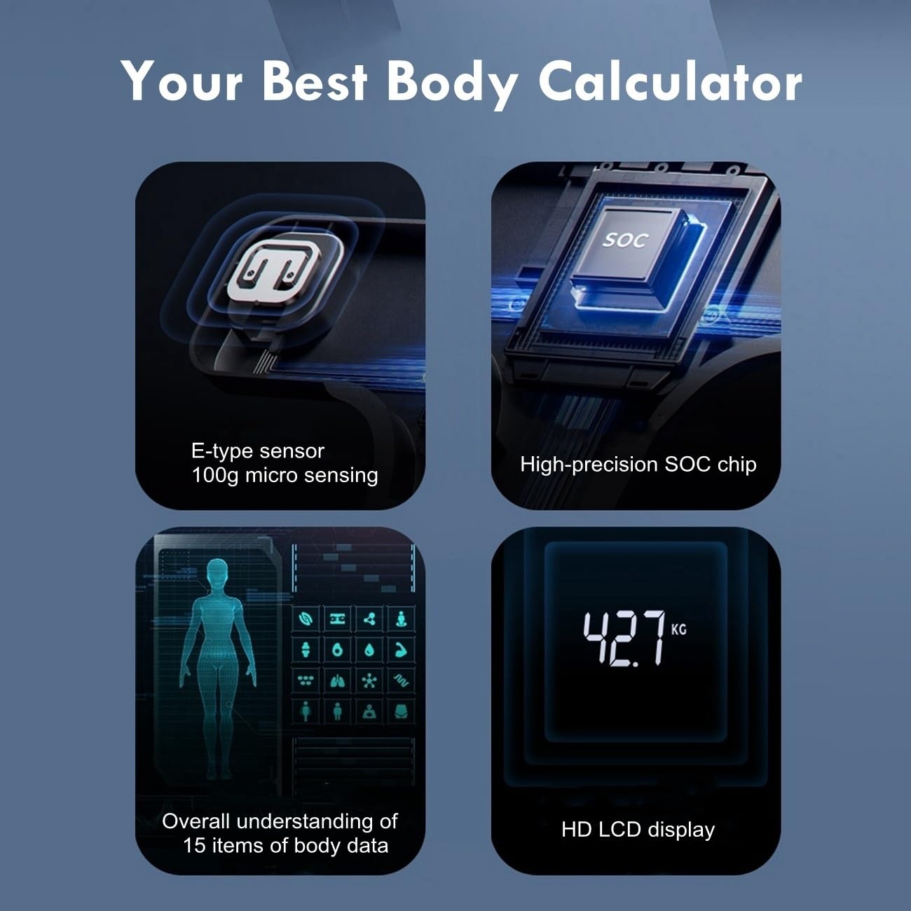 NUTRI FIT Smart Scale for Body Weight Body Composition Monitor, Bathro