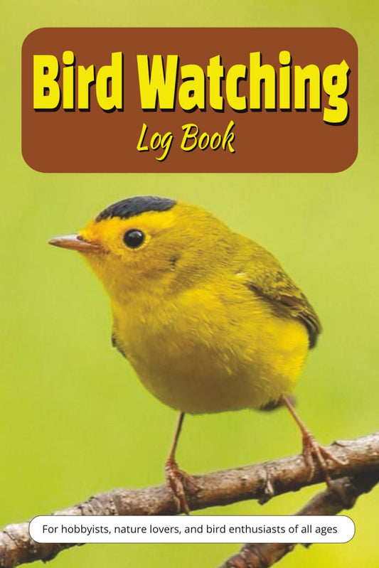 Bird Watching Log Book: Handy Birding Journal for Hobbyists, Nature Lovers, and Bird Enthusiasts of All Ages | 100 pages | 6x9 inches