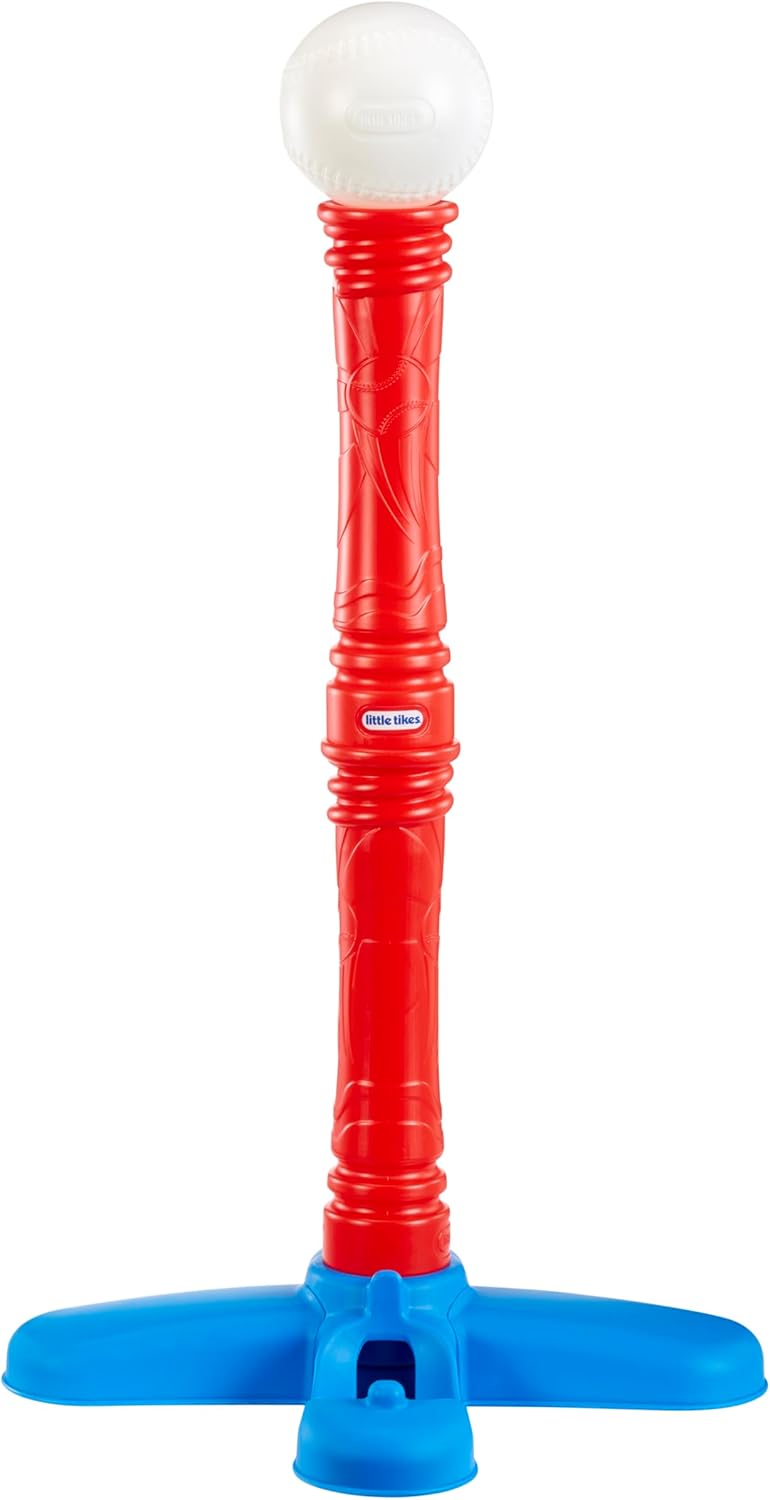 Little Tikes T-Ball Set, Red, 5 Balls, for Toddlers Ages 18+ Months – 