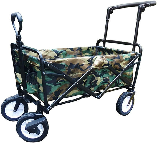 Portable Folding Garden Trolley Cart Heavy Duty Trolley Wagon Multi-Fu