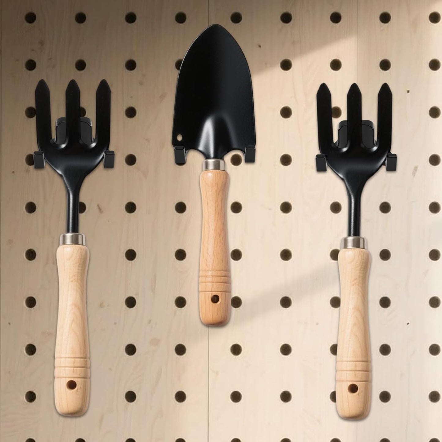 3pcs Tool Hooks for Suncast, U Shape Storage Shed Hooks Tool Hanger Garden Garage Wall Hanging Organization for Suncast Shed Shelves Accessories Shovels Rakes Organizer
