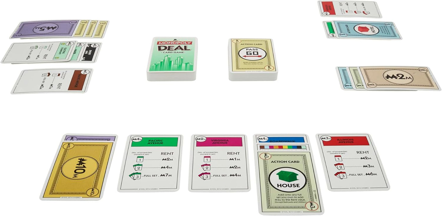 Monopoly Deal Card Game | Quick-Playing Card Game | Fun Games for Fami