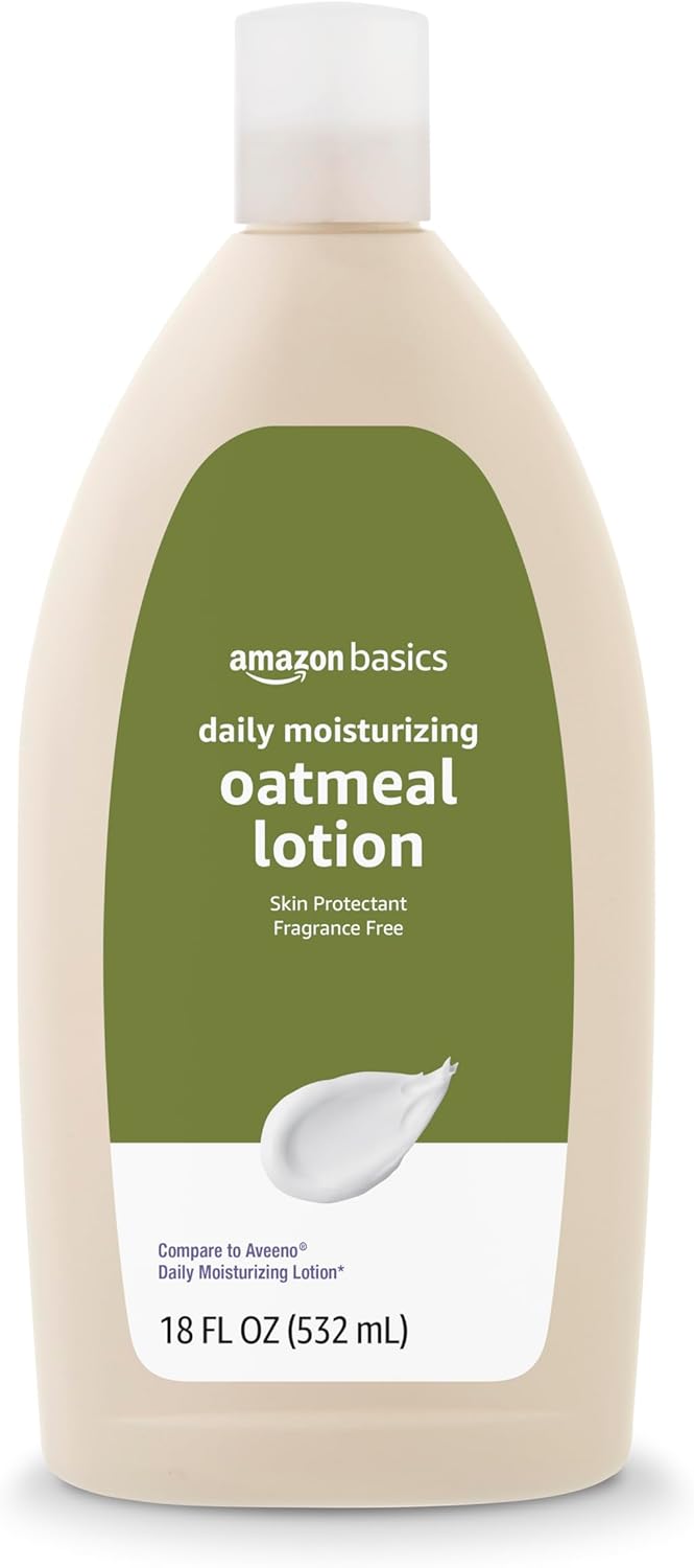 Amazon Basics Daily Moisturizing Oatmeal Body Lotion, Fragrance Free, 