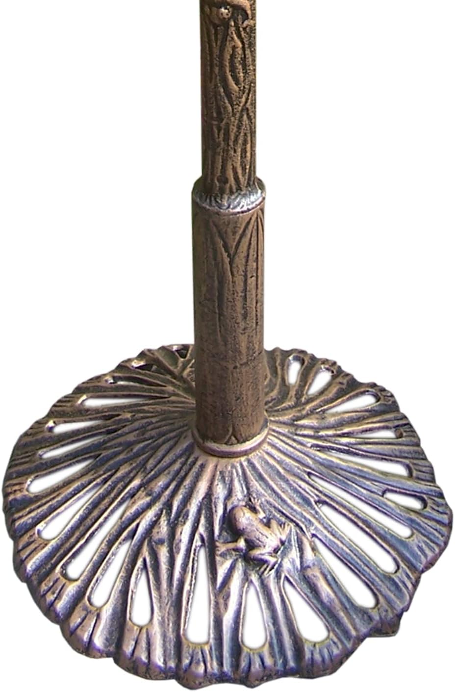 Oakland Living 5012AB Antique Bronze Frog Design Aluminum Birdbath