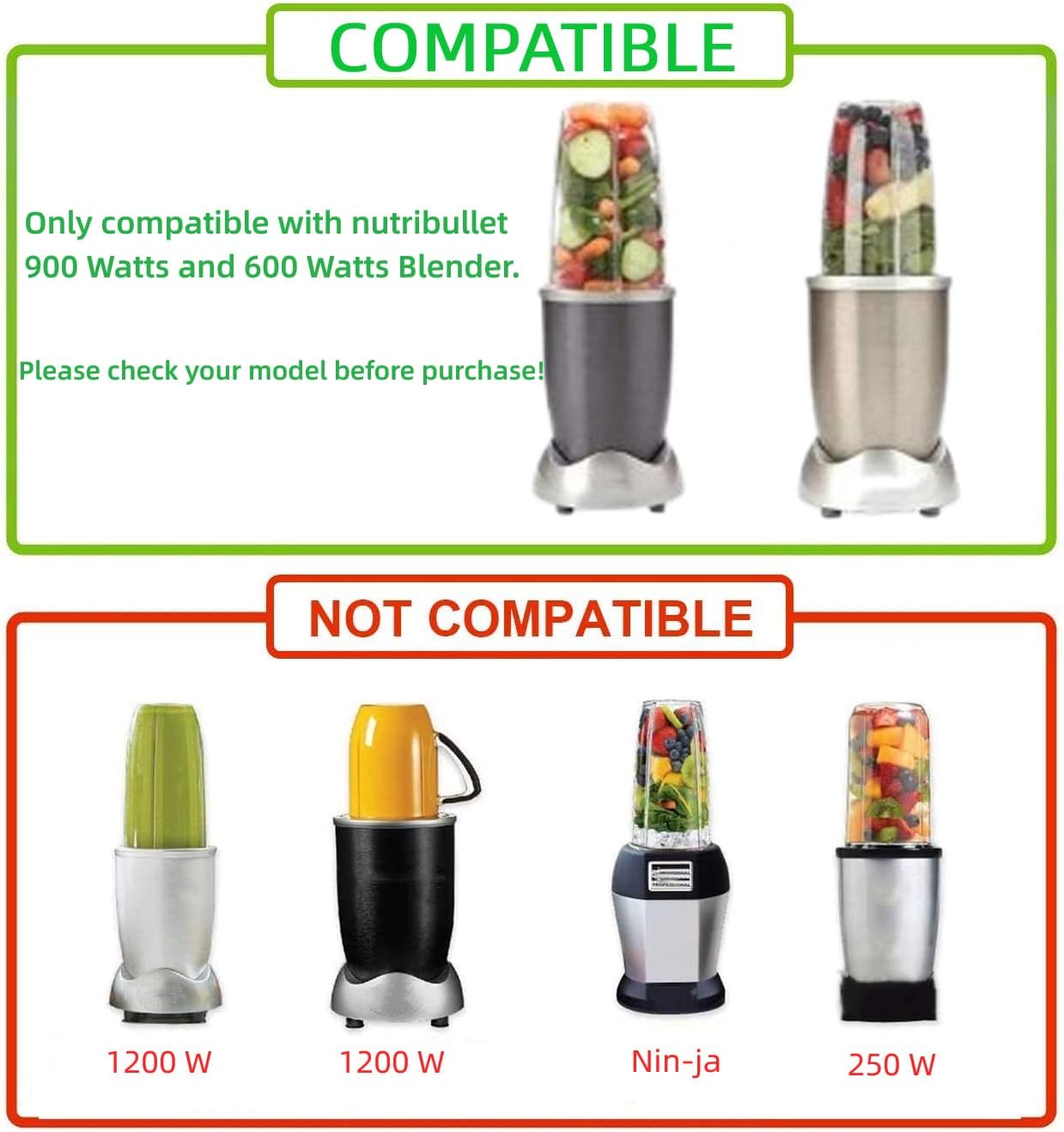 Replacement Extractor Blade, Fit for NutriBullet 600w/ 900w Pro Series