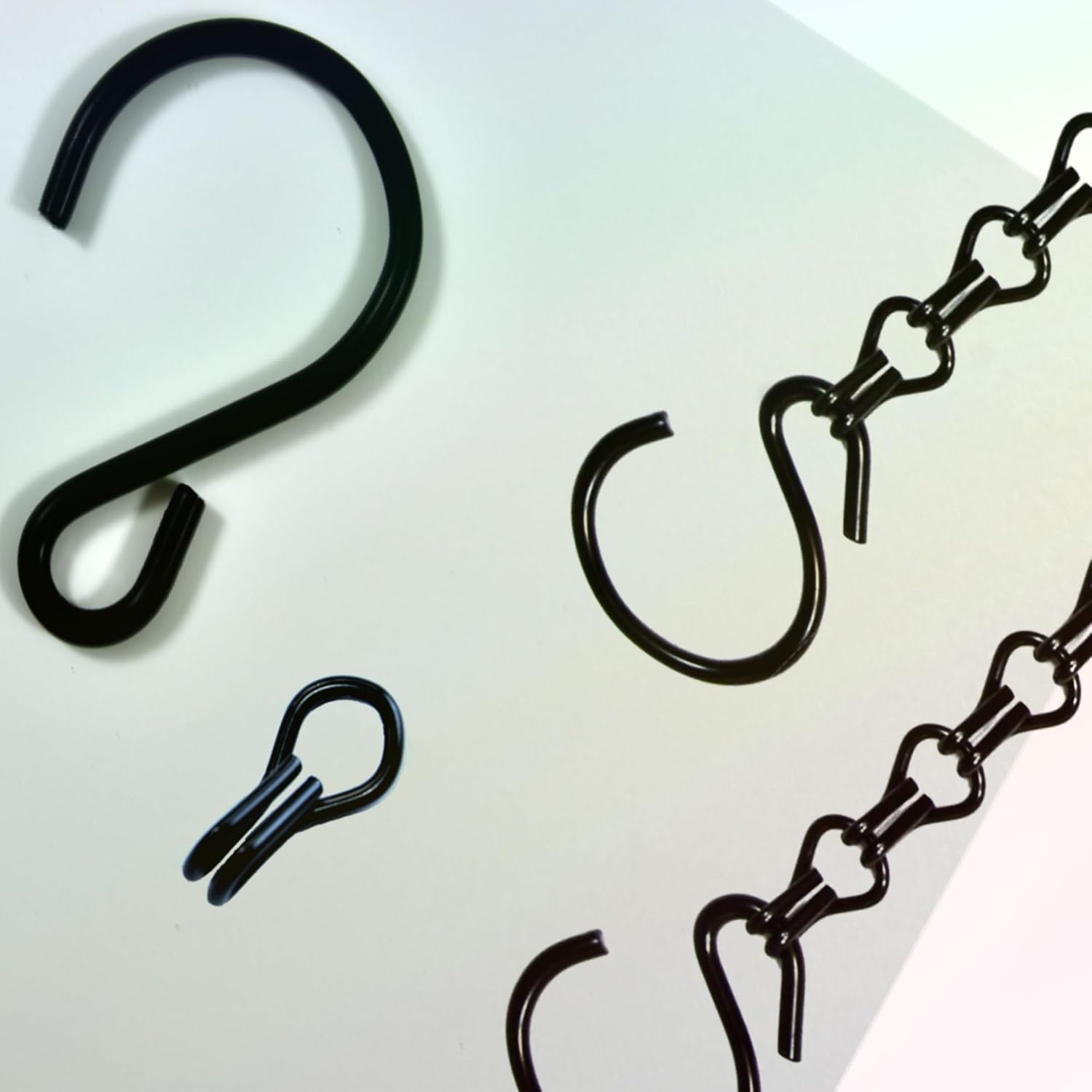 2Packs 26inch 90lbs Black Heavy Duty Metal Hooks Hanging Chains Hanger