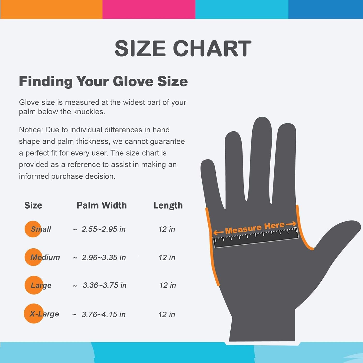 Rubber Kitchen Dishwashing Gloves - 4 Pairs Colorful Reusable Househol