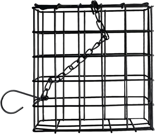 Newhouse Pet Single Cake Suet Basket Bird Feeder NHP-Suet-BLK, Small H