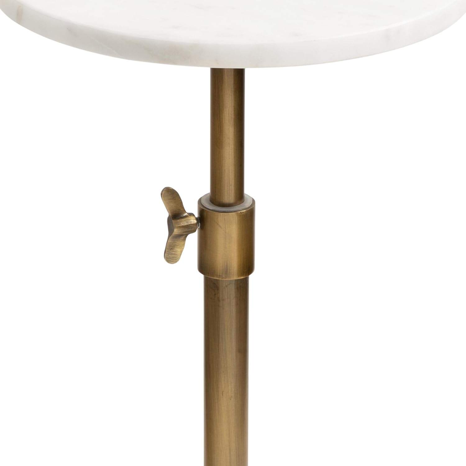 Kate and Laurel Engles Traditional Adjustable-Height Pedestal Drink Ta