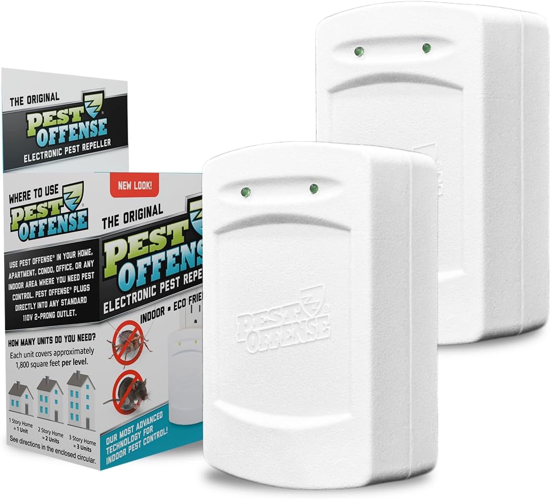 2025 Upgraded PEST OFFENSE New Look Electronic Pest Repeller for Indoo