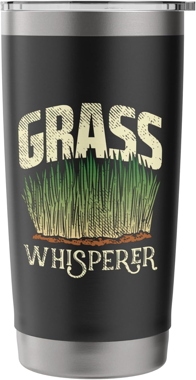 Lawn Care Mowing Design For Landscaper - Grass Whisperer Stainless Steel Insulated Tumbler
