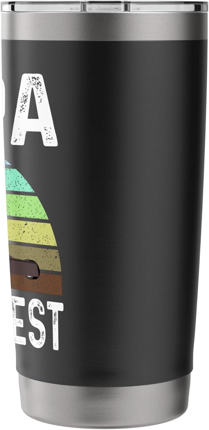 Funny Papa Mows Best Lawn Care Grass Mowing Lawn Mower Dad Stainless Steel Insulated Tumbler