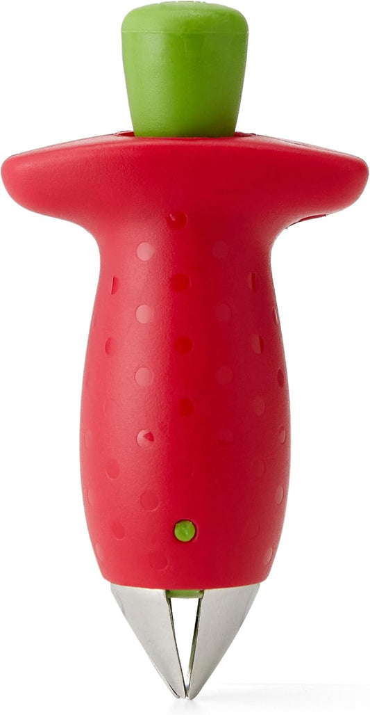 Chef'n Original Stem Gem Strawberry Huller, Red/Green - 102-138-005