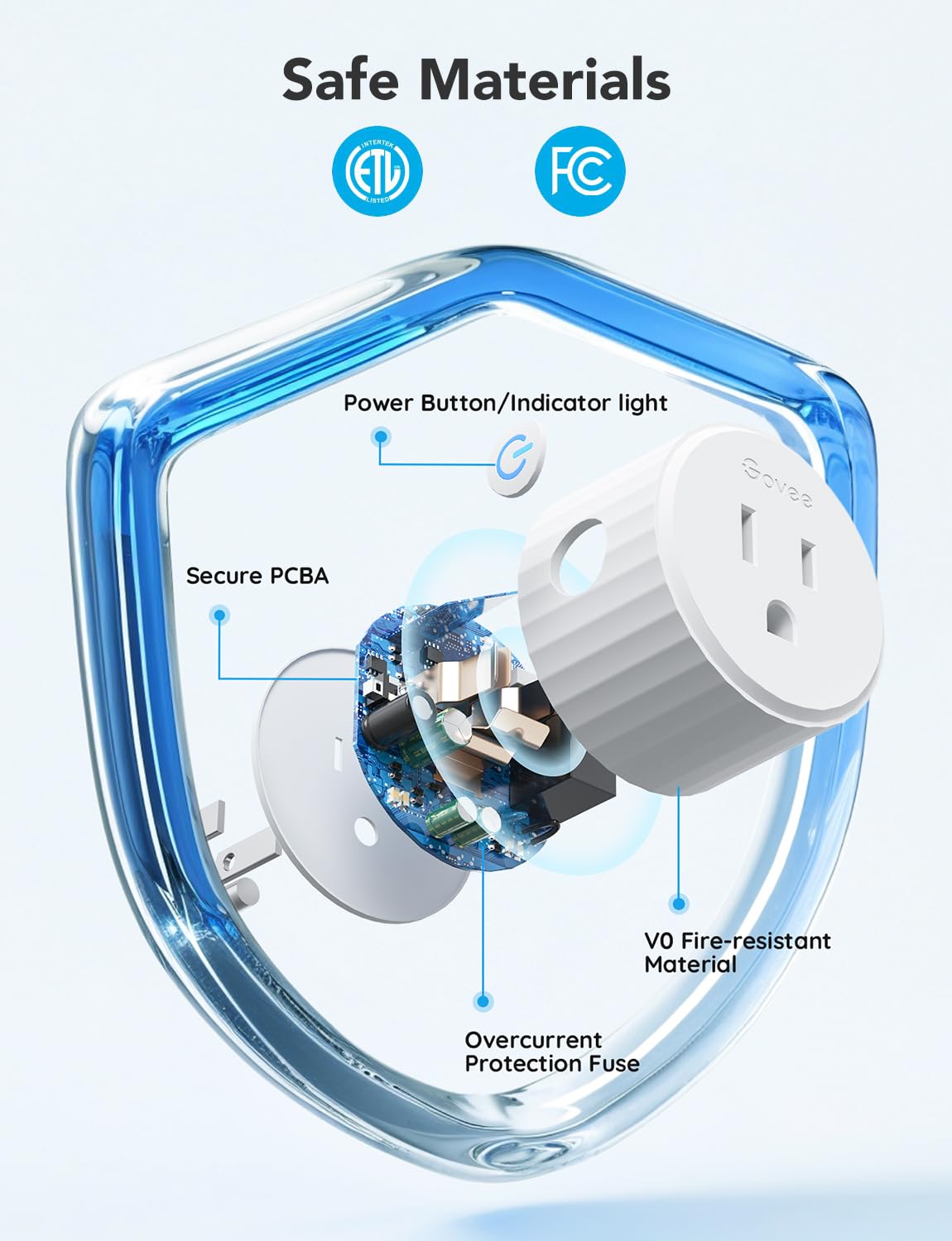 Govee Smart Plug, WiFi Plugs Work with Alexa & Google Assistant, Smart