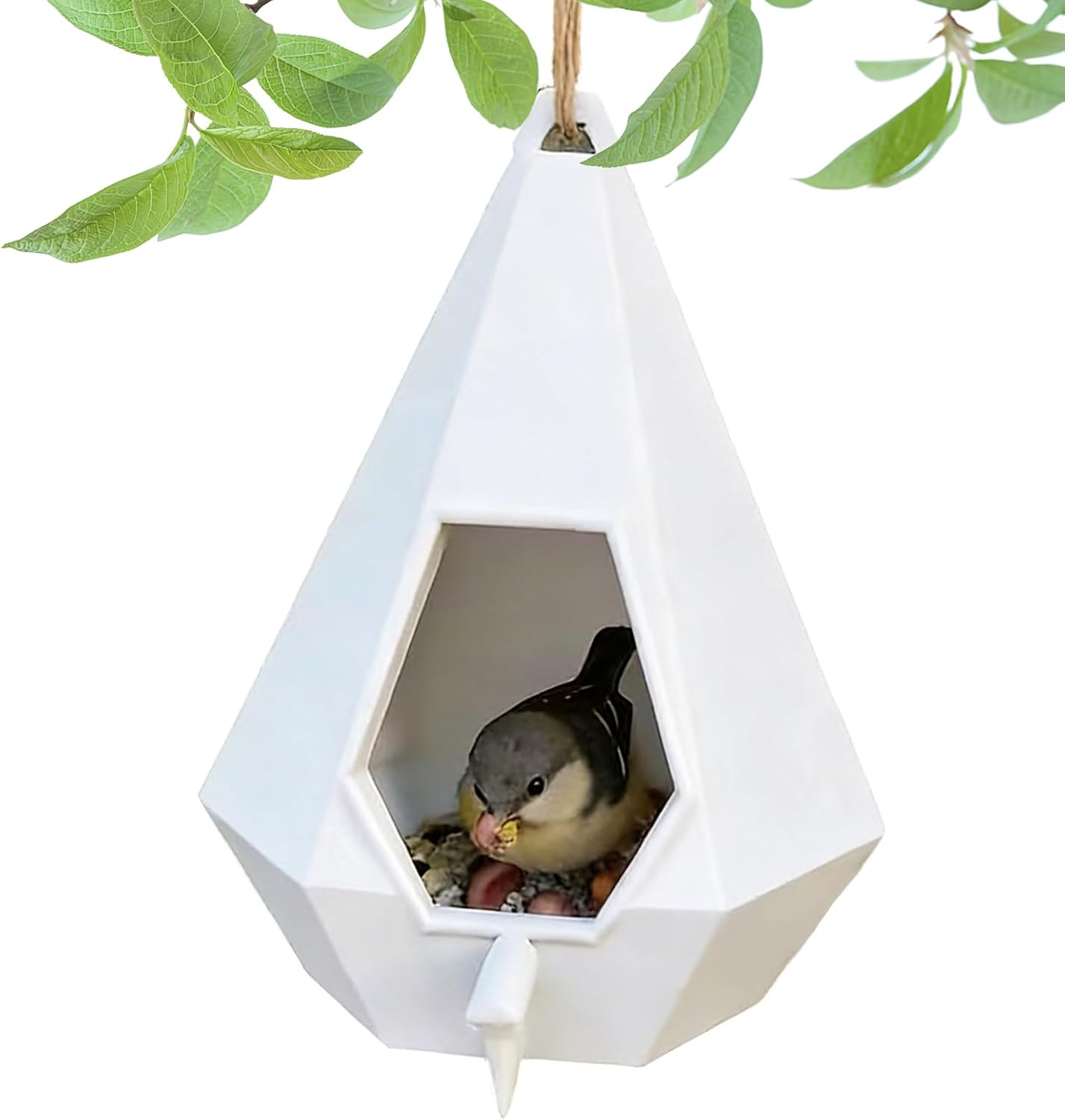 Bird Feeders - Teardrop Hummingbird Habitat - Heavy Duty Bird Feeder | for Animal Pet Home Balcony Yard Garden Patio Indoor Outside Backyard