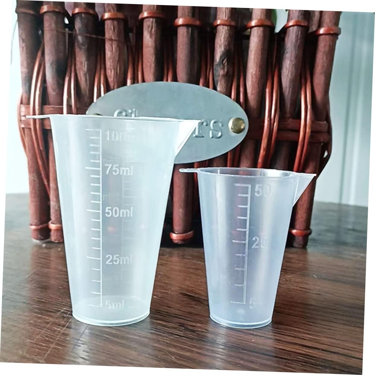 PRETYZOOM 80pcs Measuring Cups Plastic Orchard Measuring Tools Scale f