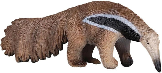 Kisangel Creative Anteater Figurine Realistic Animal Model for Home Decor for Miniature Gardens and Flower Pots Plastic Adornment