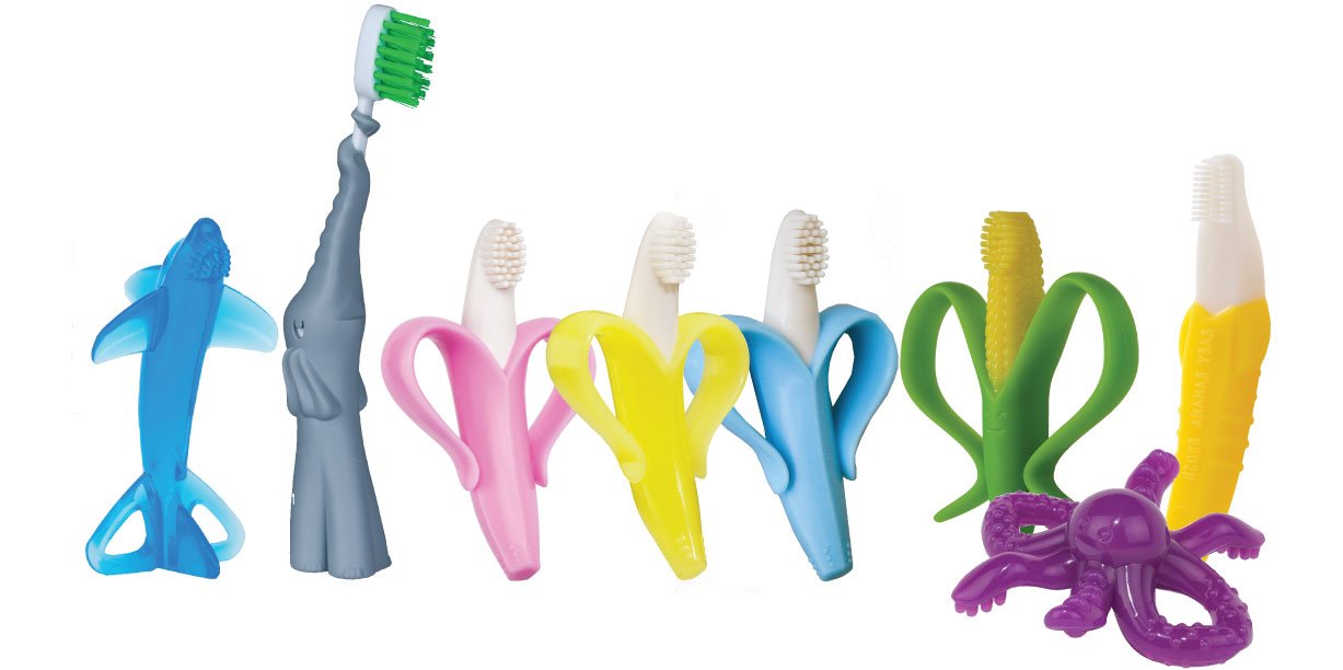Baby Banana The Original, Banana Brush, Made in USA, Toddler Toothbrush, Family-Owned Business