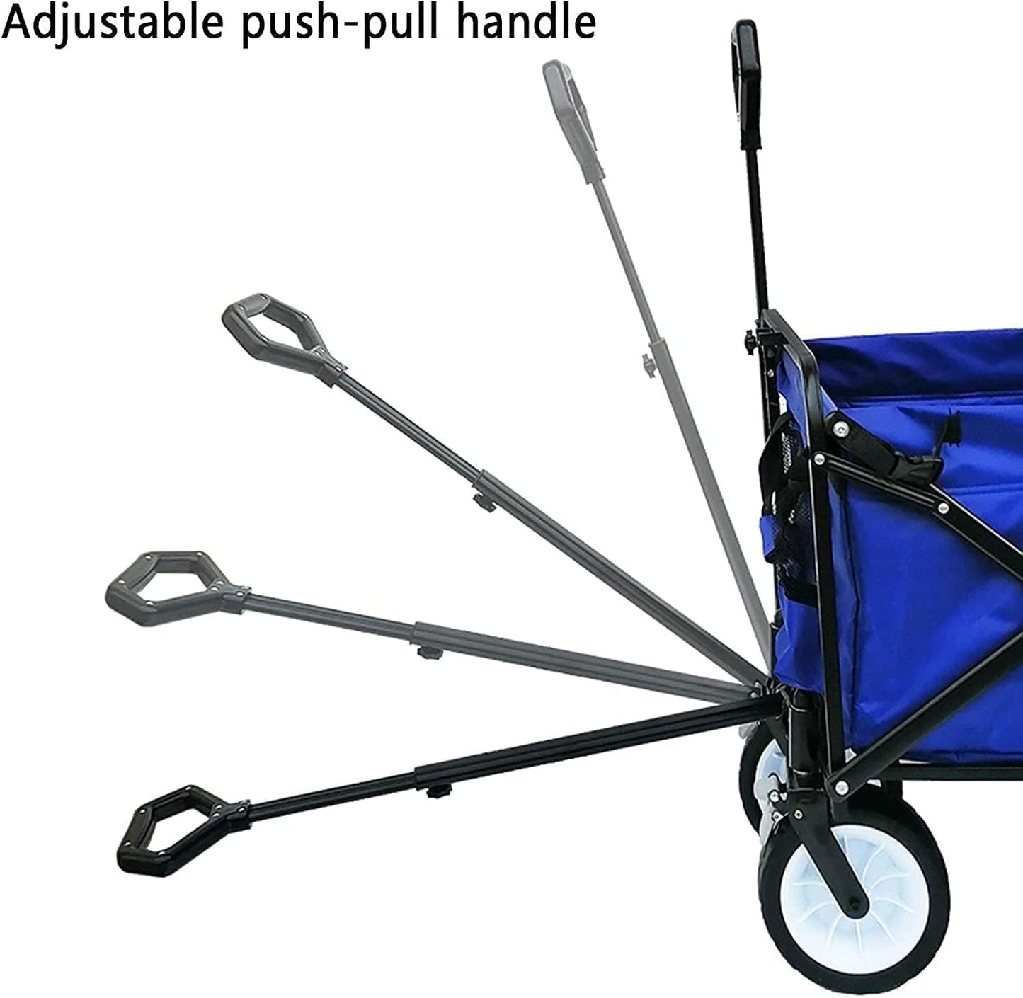 Portable Camping Cart,Beach Trolley Fishing Trolley with Putter Foldable Garden Utility Vehicle Large Capacity Heavy Trailer Convenient and l Bearing 100kg/220lbs