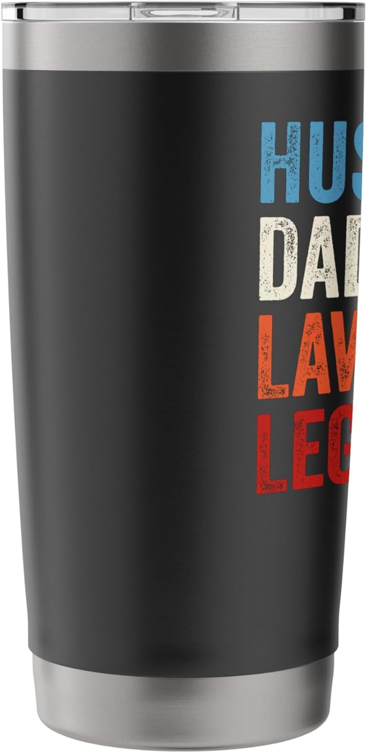 Husband Dad Lawn Care Legend Stainless Steel Insulated Tumbler