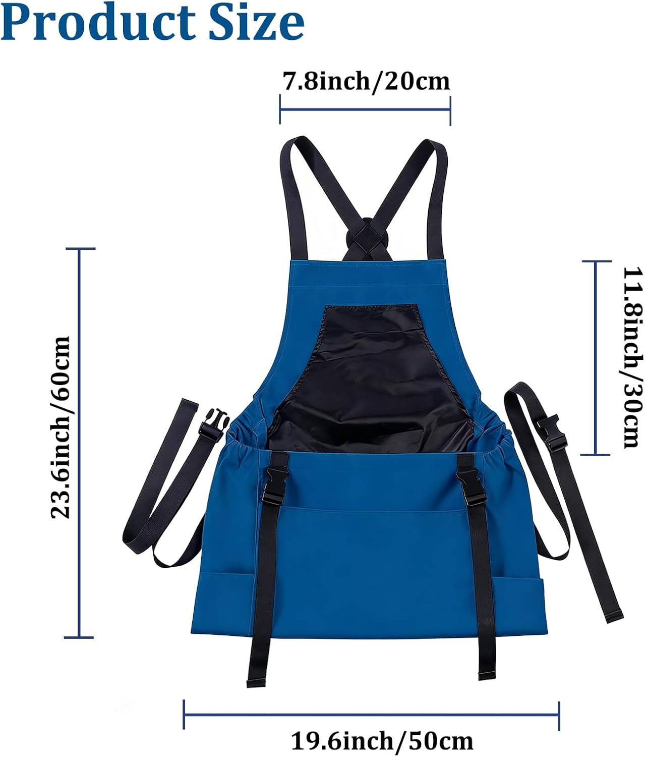 Gardening Apron with Pockets Canvas Garden Harvest Aprons for Women & Men, Gardening Tool Belt for Outdoor Picking