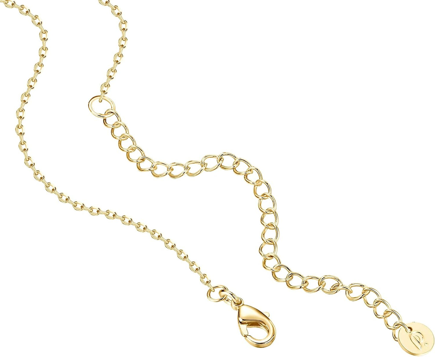 PAVOI 14K Gold Plated Station Necklace - Simulated Diamond Layering Ne