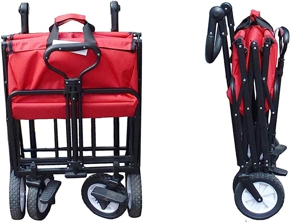 Handcart, Heavy Duty Foldable Garden Trolley Garden Cart Beach Wagon Folding Wagon Foldable Pull Wagon Hand Cart Folding Cart Wagon Truck Wheelbarrow/a