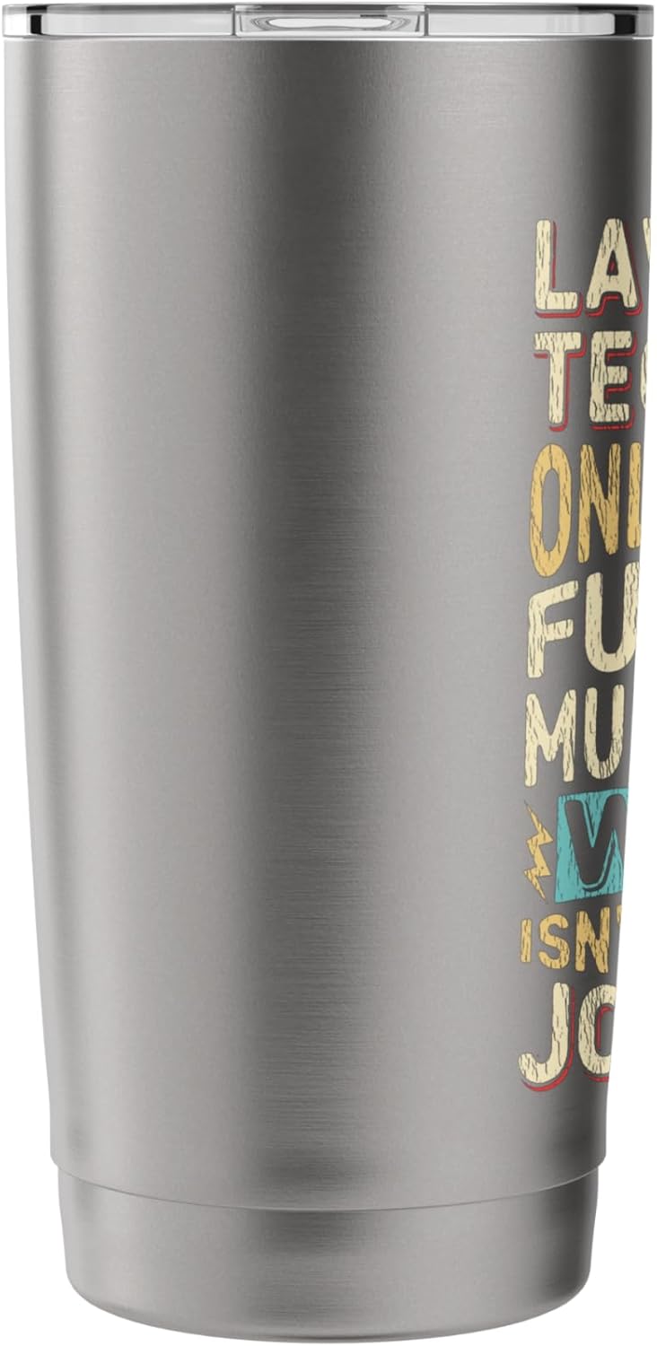 Wizard Job Title Quote - Funny Lawn Care Technician Stainless Steel Insulated Tumbler