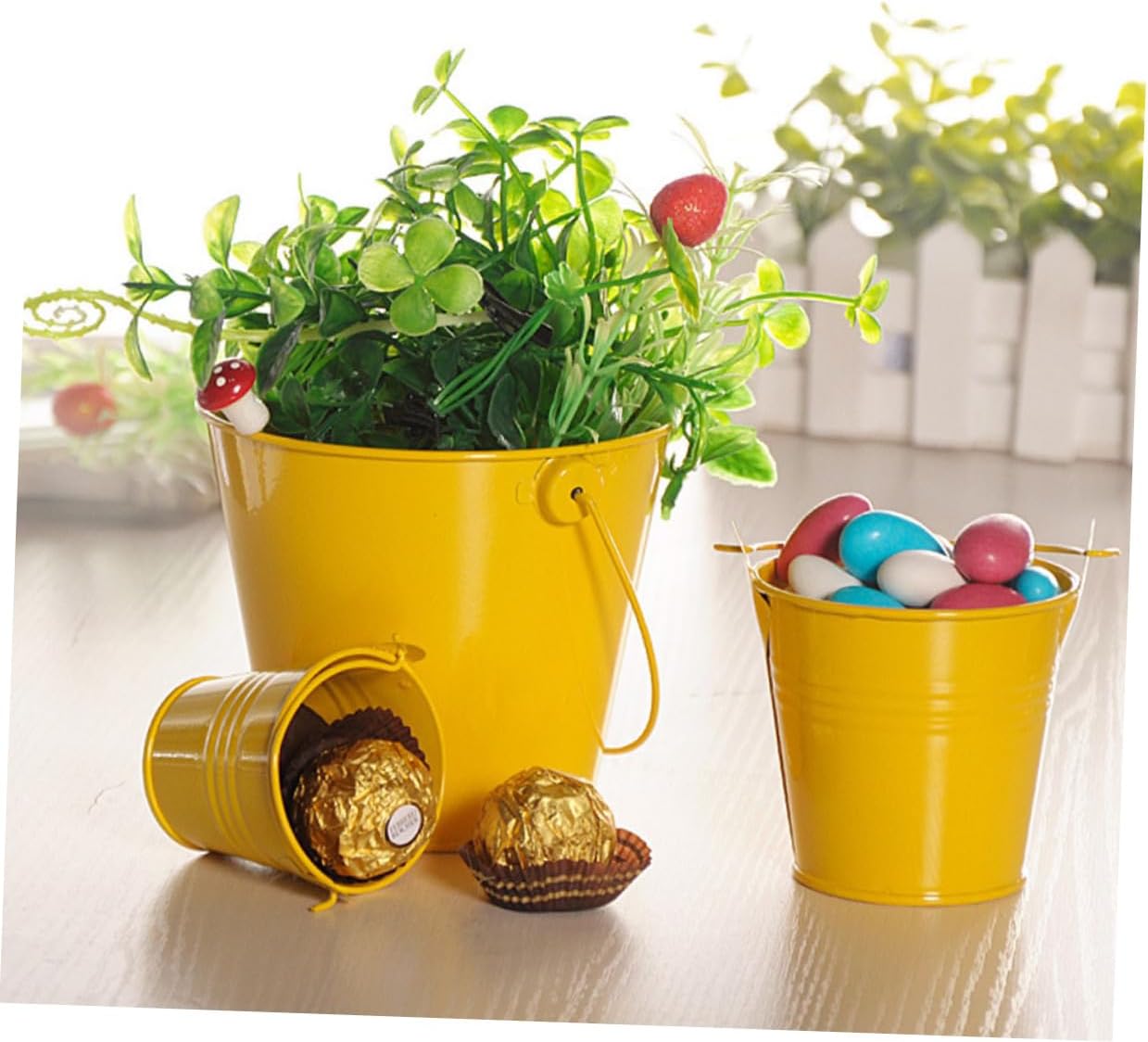 3pcs Vintage Iron Art Flowerpot Retro for Home Decor Holders Unique Ha