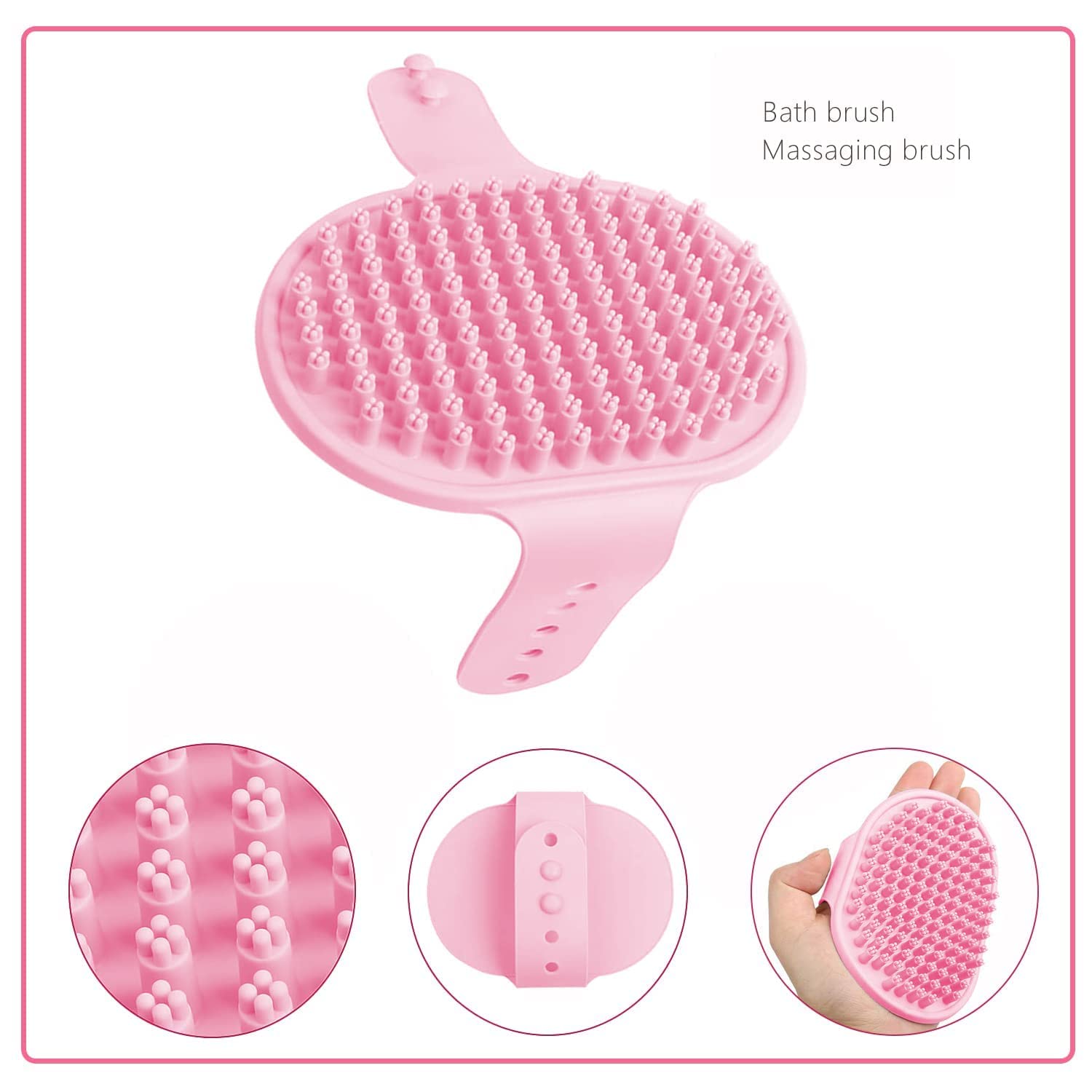 Small Animal Pet Grooming Kit with Pet Shedding Slicker Brush, Bath Ma