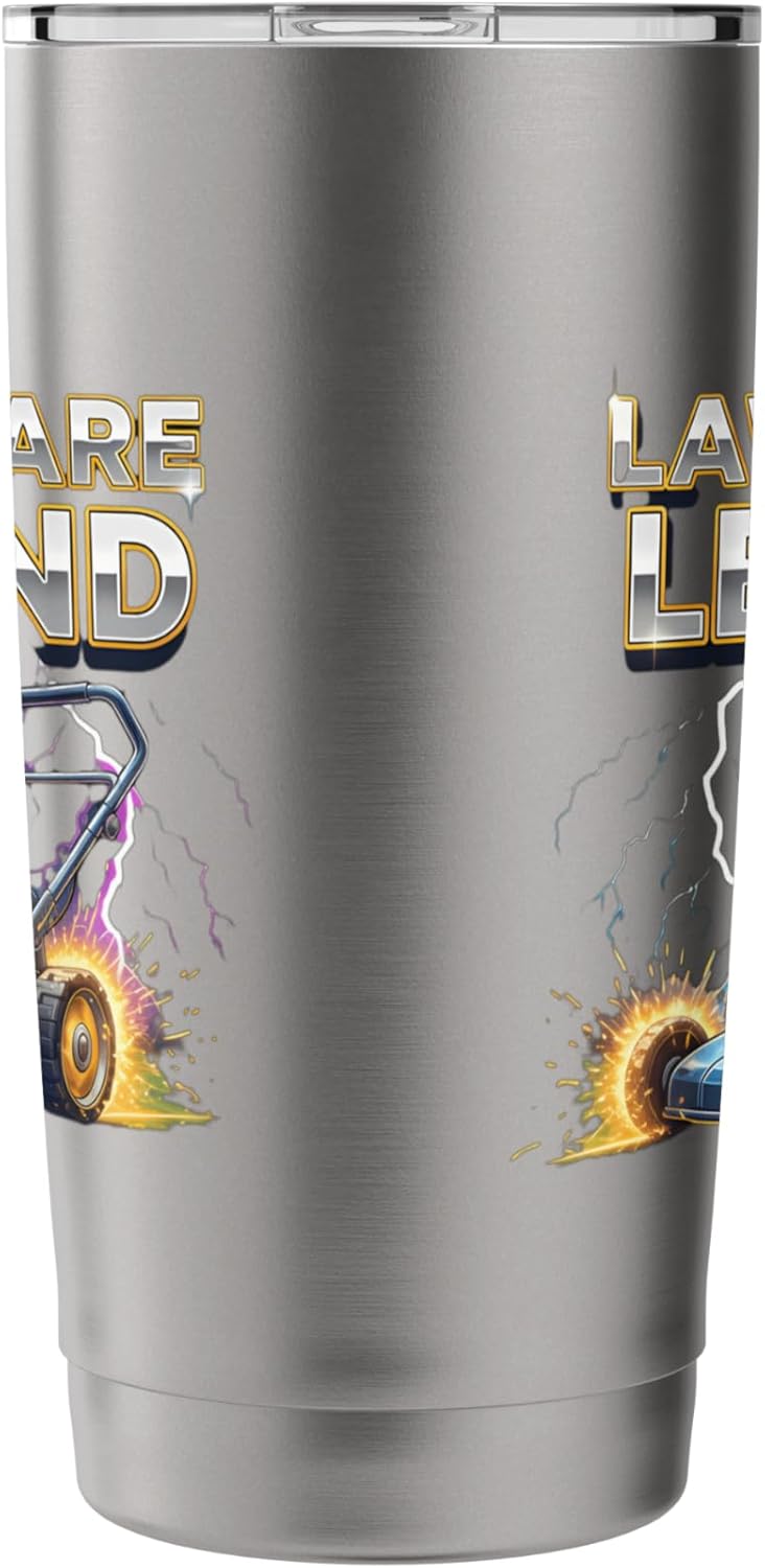 Lawn Care Legend Enthusiast Mowing Power Vintage Retro Stainless Steel Insulated Tumbler