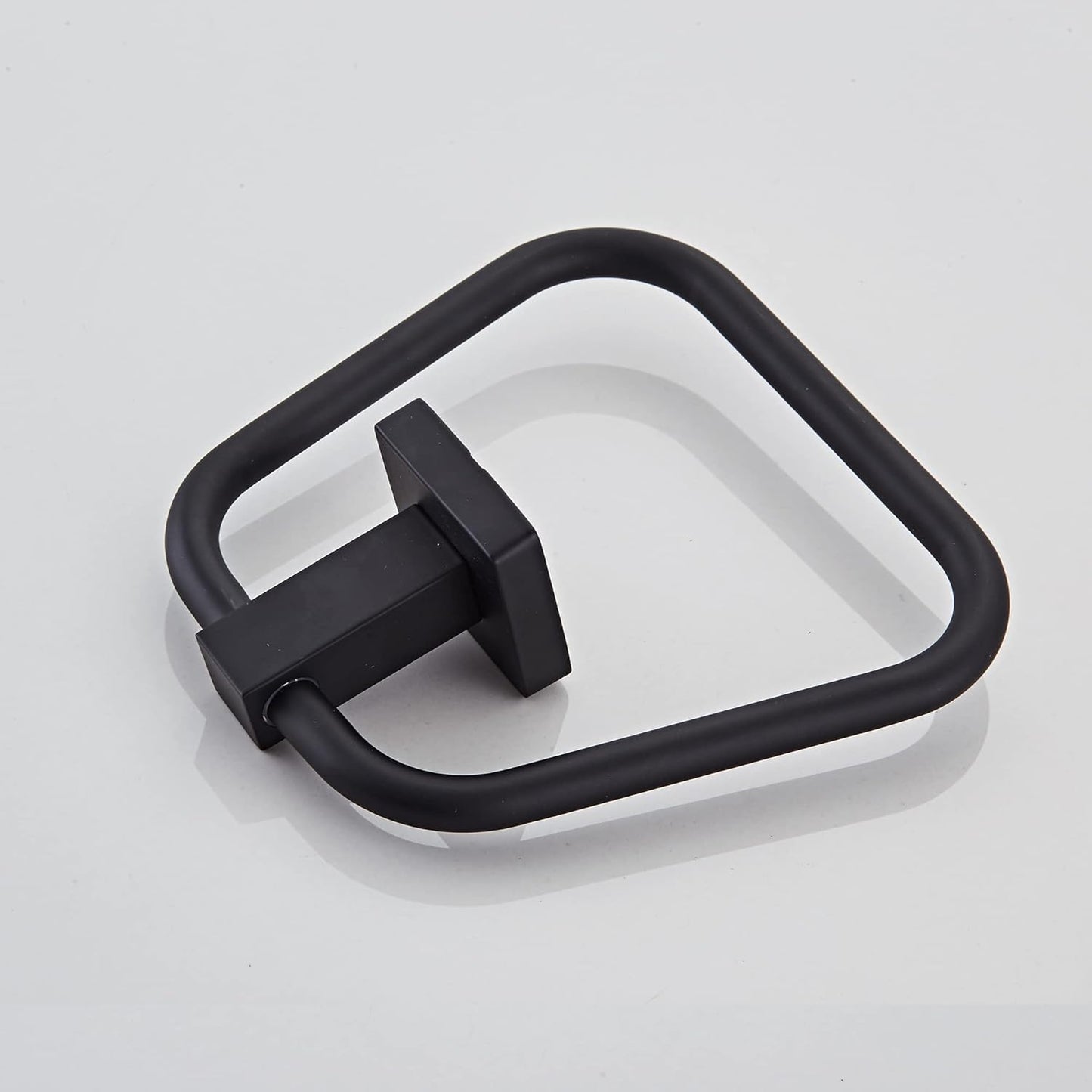 Matte Black Towel Ring for Bathroom, Kitchen Bath Towel Holder Hangers