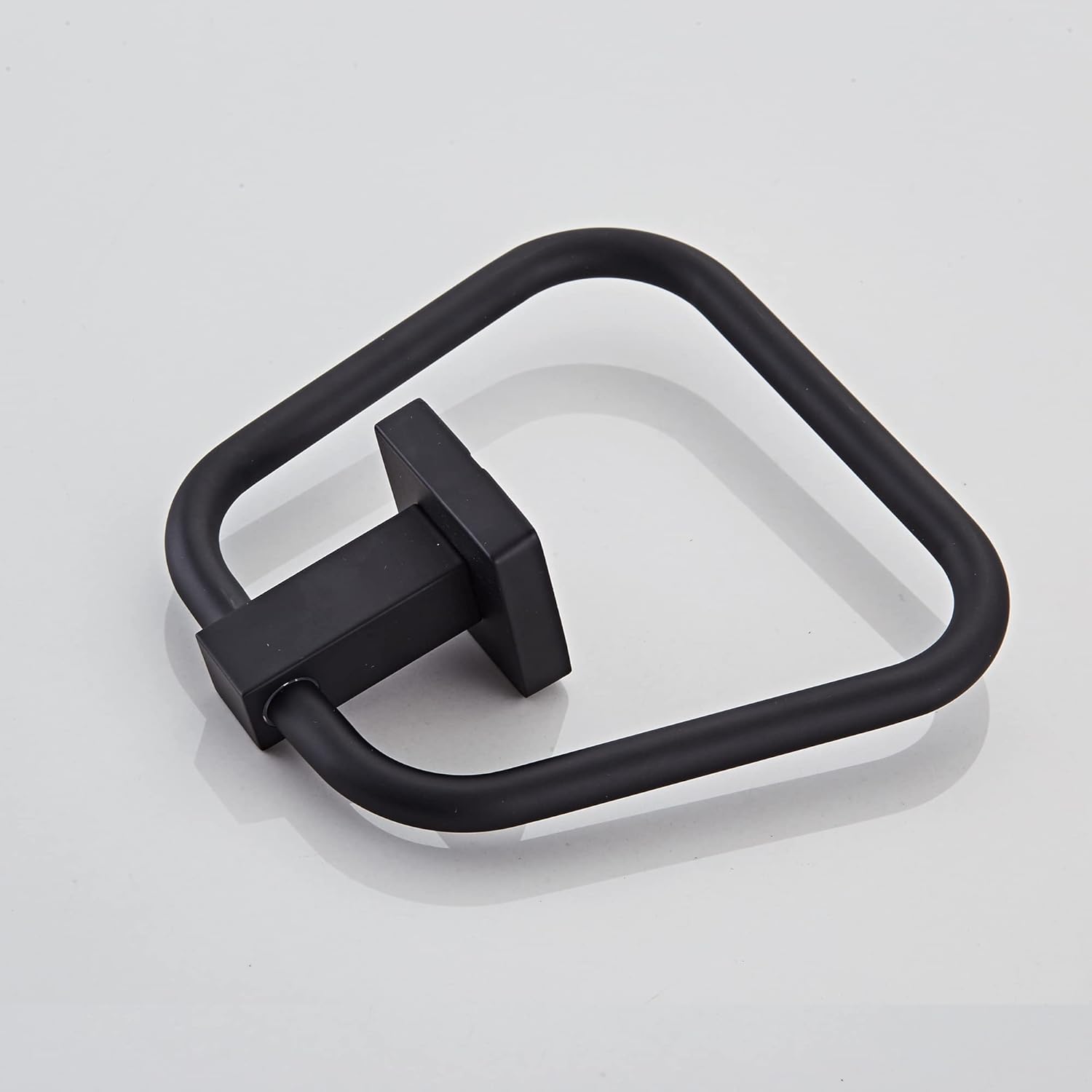 Matte Black Towel Ring for Bathroom, Kitchen Bath Towel Holder Hangers