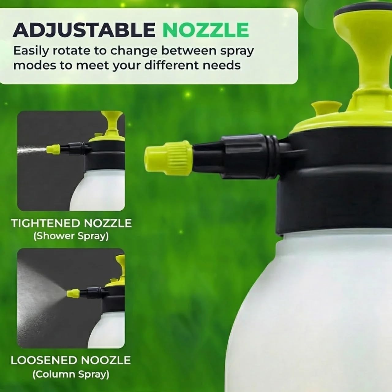 Flora 0.5 Gallon Garden Pump Sprayer – Handheld Pressure Sprayer with 