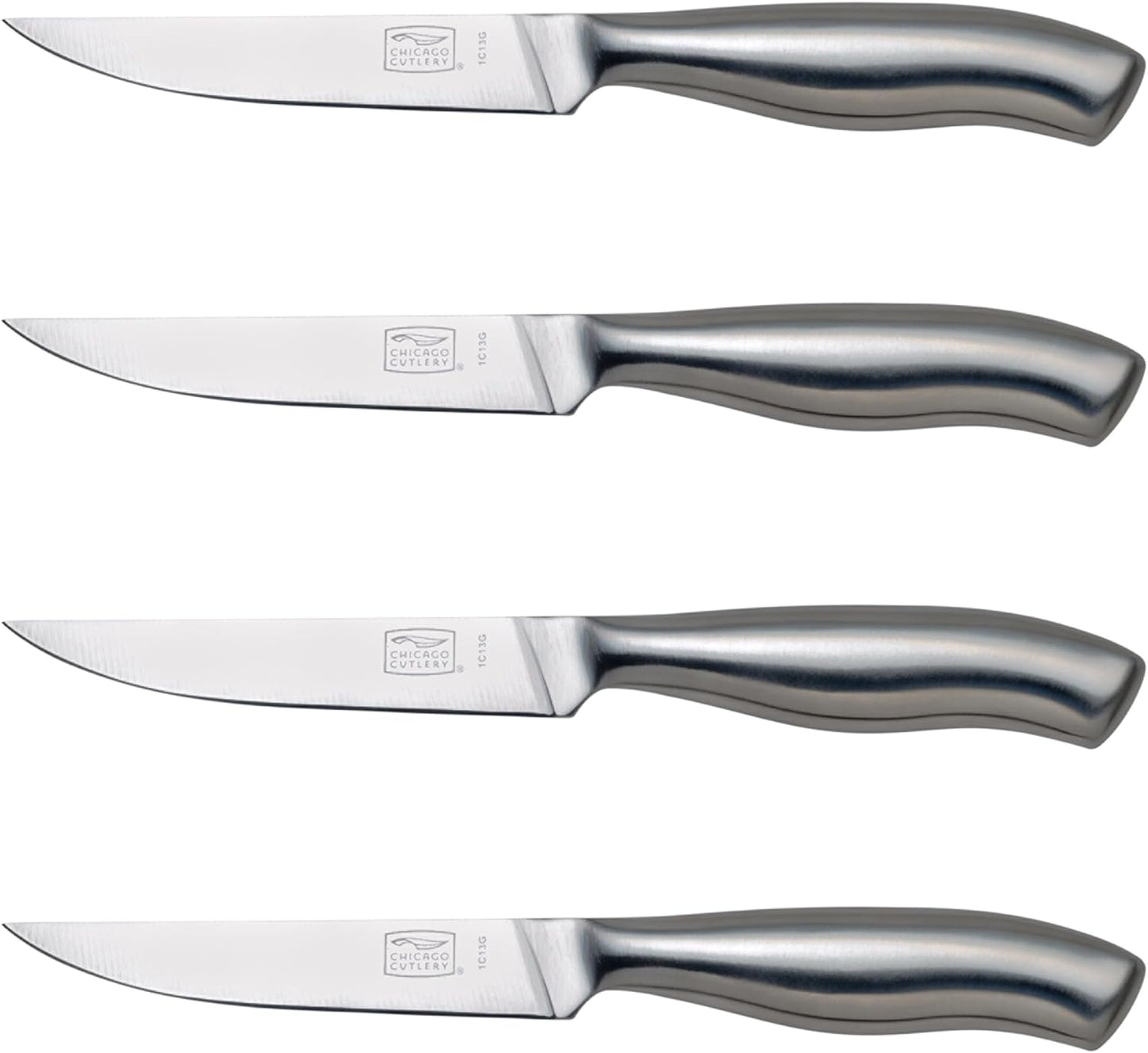 Chicago Cutlery Insignia Steel 4-Piece Steak Knives, 4.5" Stainless St