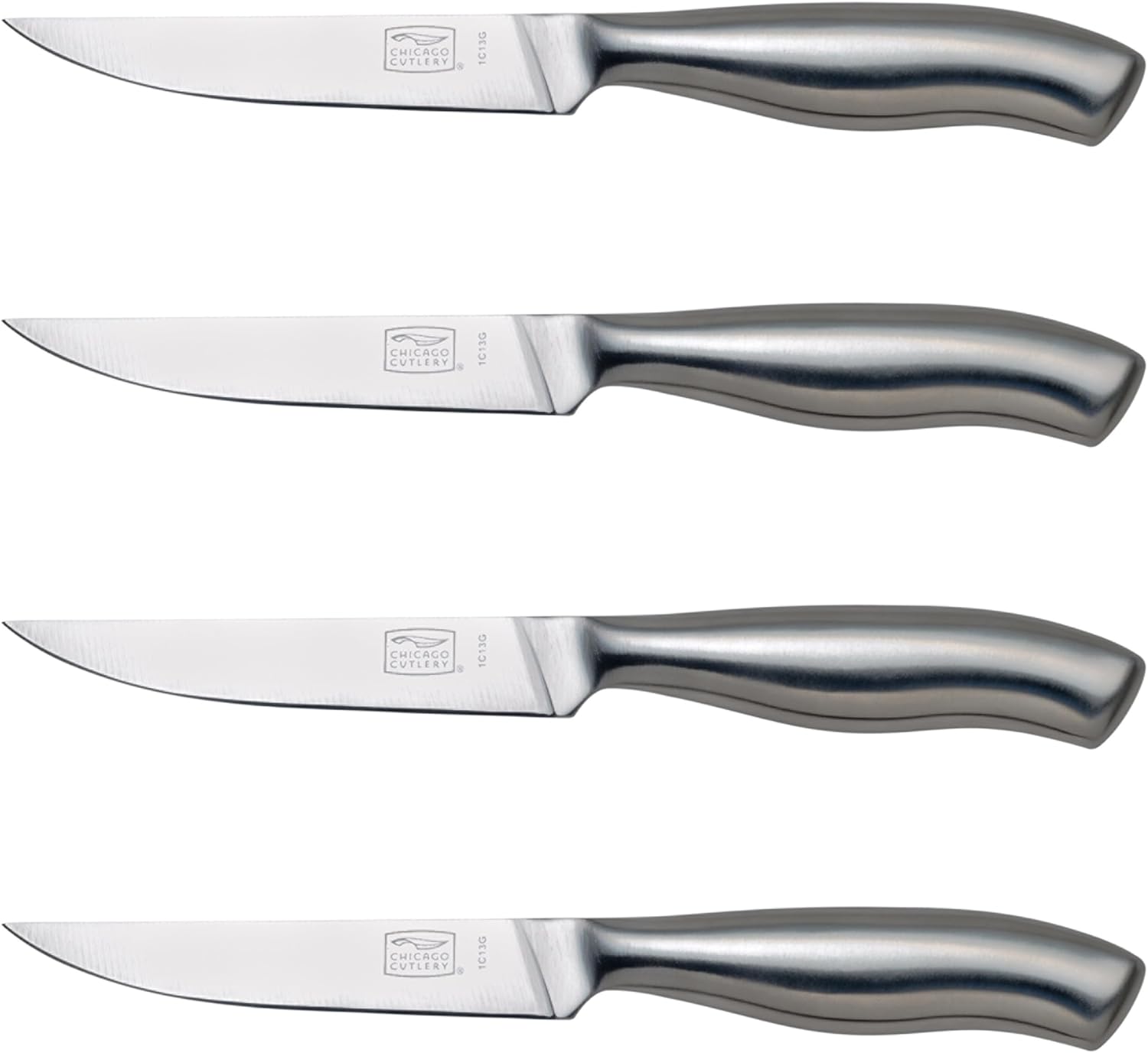 Chicago Cutlery Insignia Steel 4-Piece Steak Knives, 4.5" Stainless St
