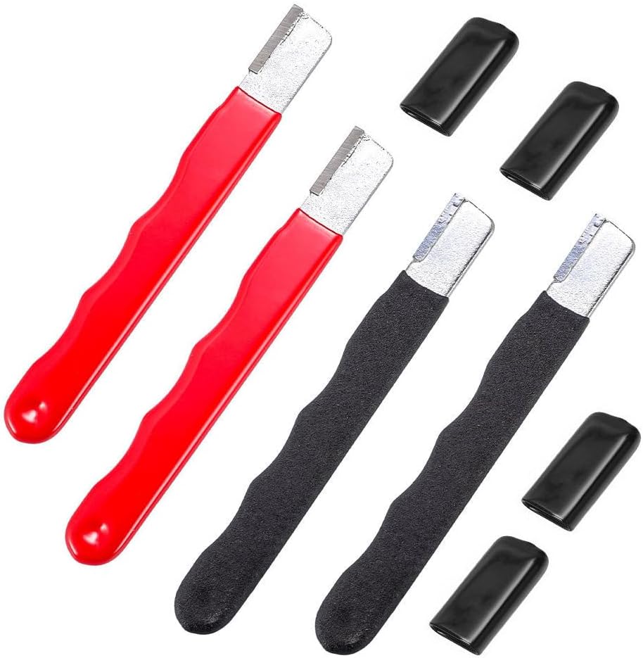 4 Pack Pruning Shears Blade Sharpener Mini Portable Quick Edge Sharpening Carbide Knife Sharpeners for Garden Tool Trimming Knives Cutter Scissor Axe Clipper Pruners Kitchen Garage Outdoor