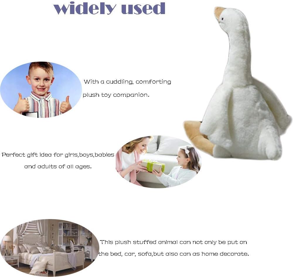 CHELEI2019 15.7" Swan Stuffed Animal,Goose Plush White Stuffed Animal 