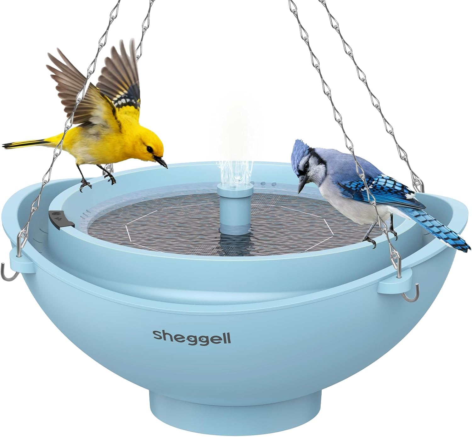 Sheggell Smart Bird Bath, 2L Large Capacity with Water Circulating Fil