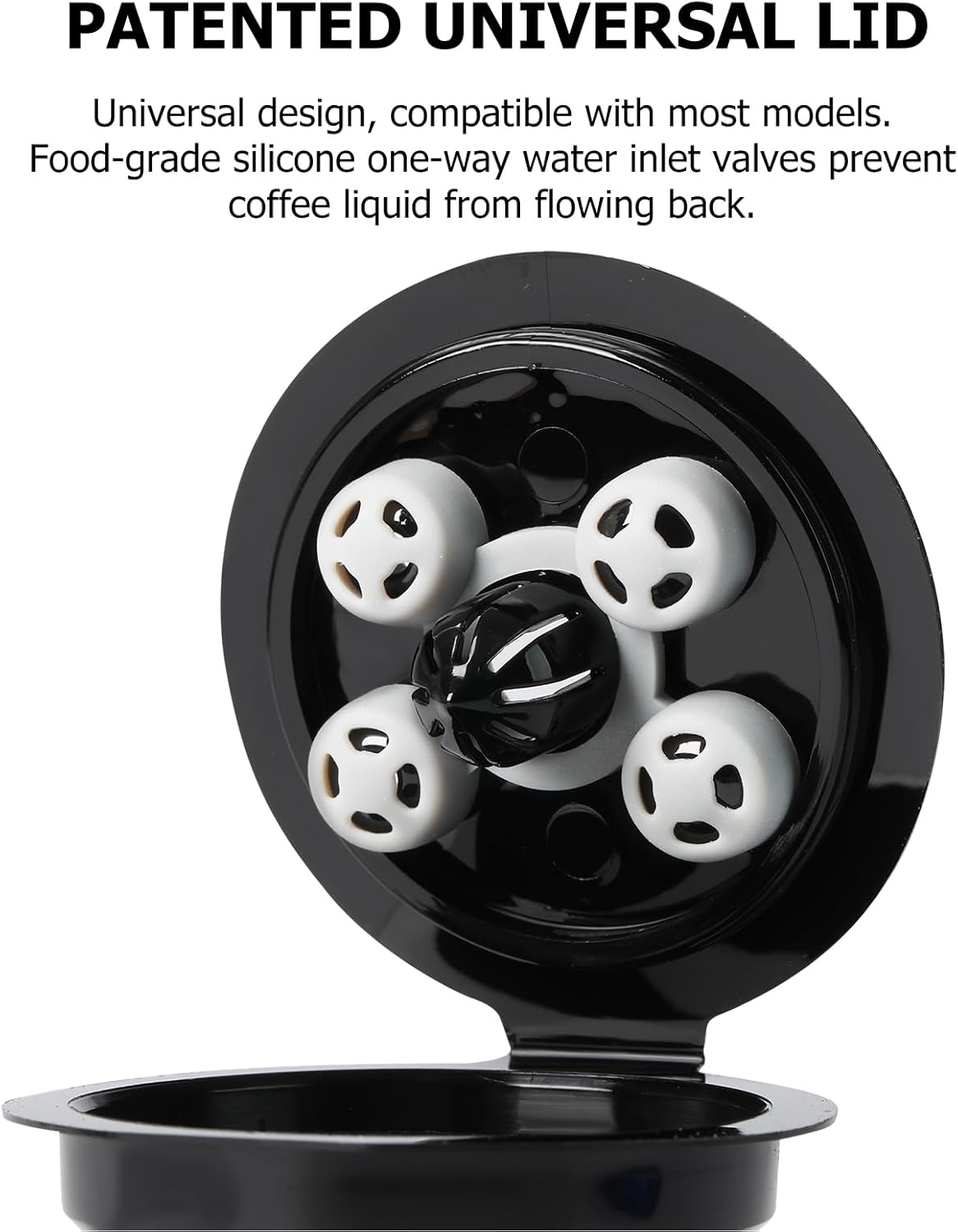 Reusable K Cups for Keurig, 2-Pack Refillable Coffee Pods with 5 Holes