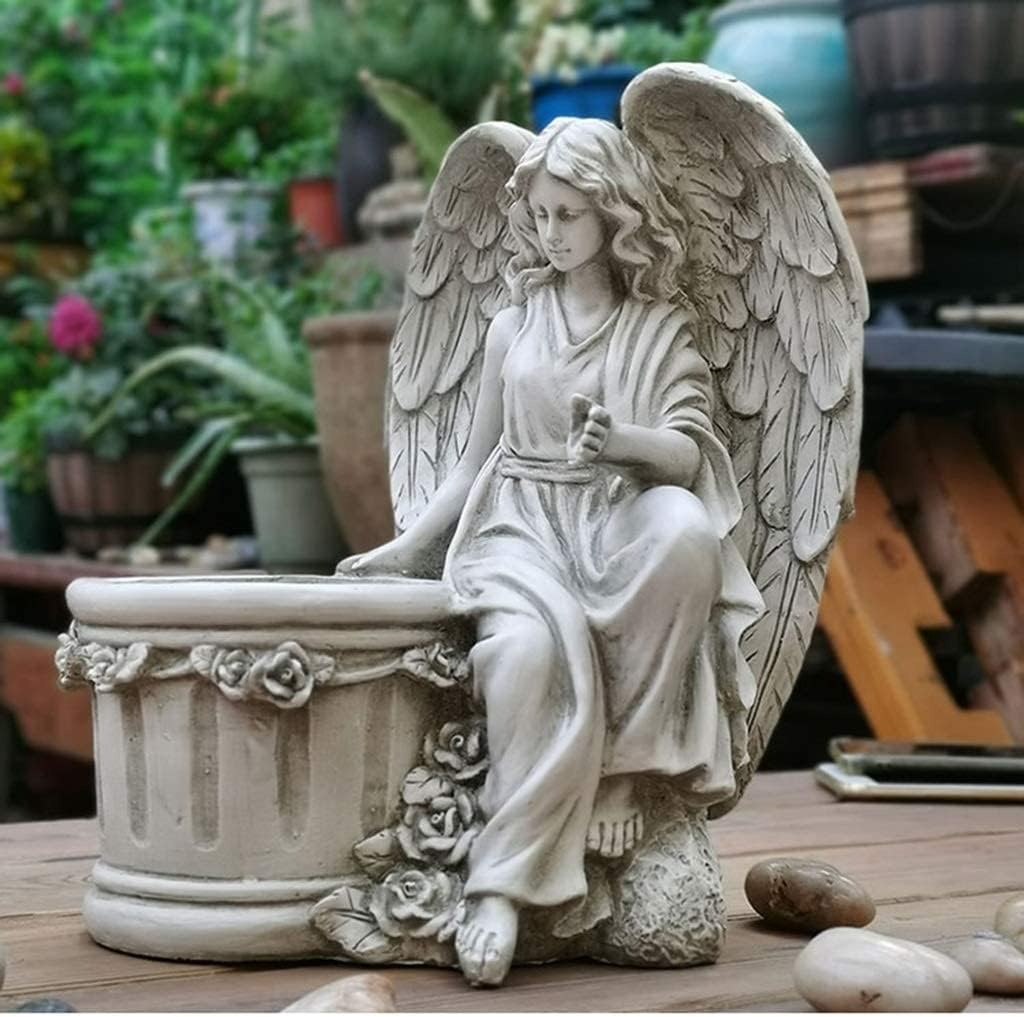 Planter Flowerpot Planter Pots Unique Plant Pots Resin Planter Angel P