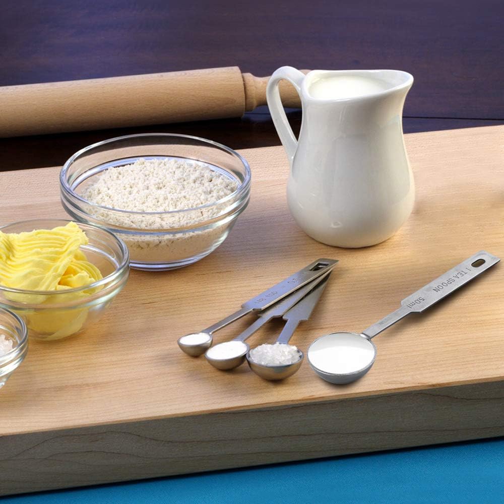 5PCS OstWony Measuring Spoons Set, Includes 1/8 tsp, 1/4 tsp, 1/2 tsp,