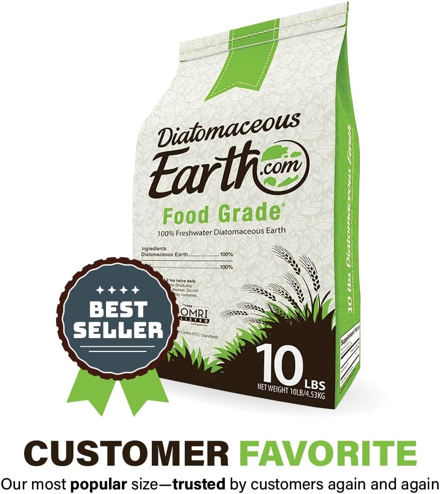 DiatomaceousEarth Food Grade Diatomaceous Earth – 10lb | 100% Organic,
