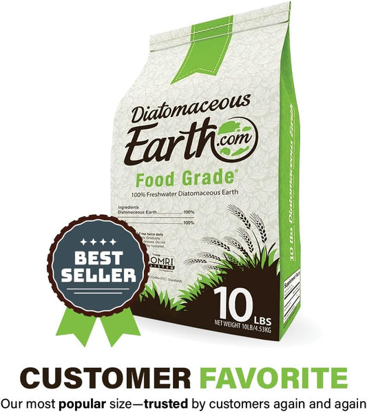 DiatomaceousEarth Food Grade Diatomaceous Earth – 10lb | 100% Organic,
