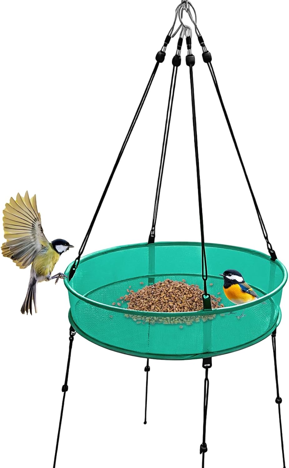 Bird Feeders for Outdoors,20 Inch Mesh Hummingbird Feeding Tray | Hang