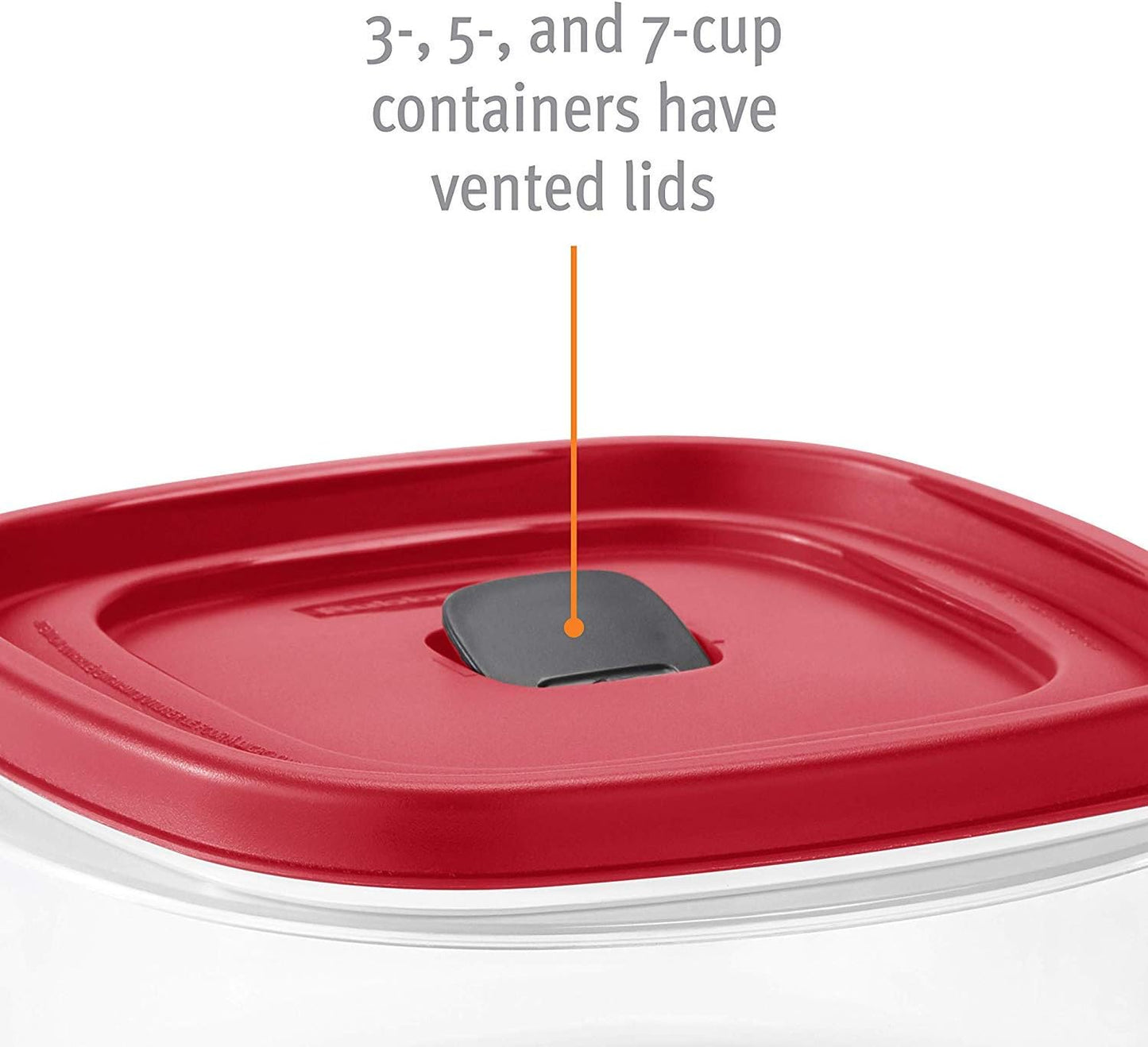 Rubbermaid Easy Find Lid Square 5-Cup Food Storage Container (Pack of 